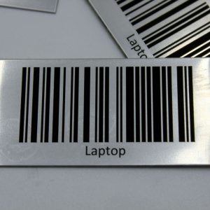 Metalowa tabliczka z kodem kreskowym/QR – 60mm x 30mm